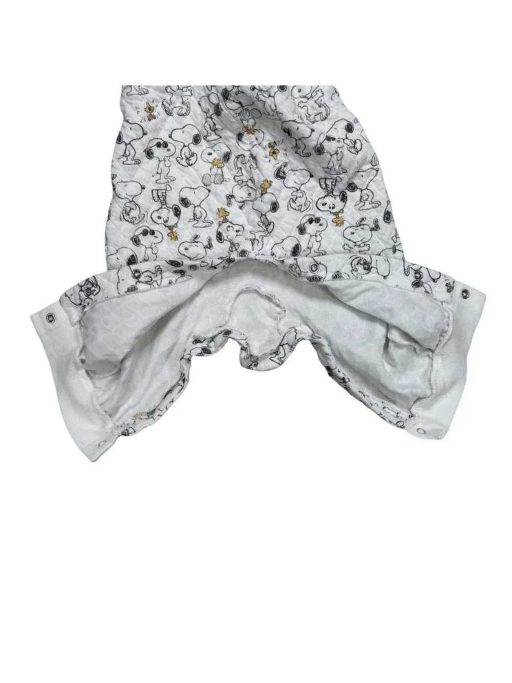 Peanuts Snoopy & Woodstock All Over Print Toddler 6-9 Months Overalls Romper Sof